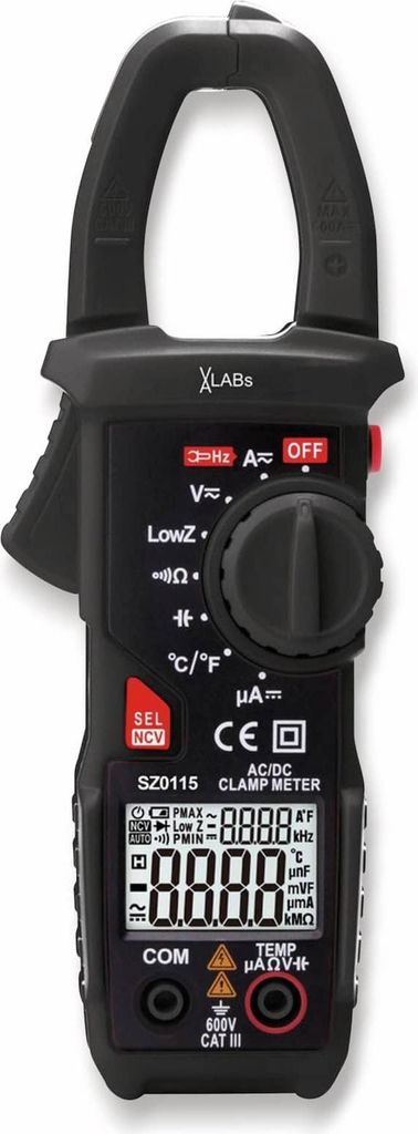 VA LABS SZ0115: Stromzange, 600 A AC / DC