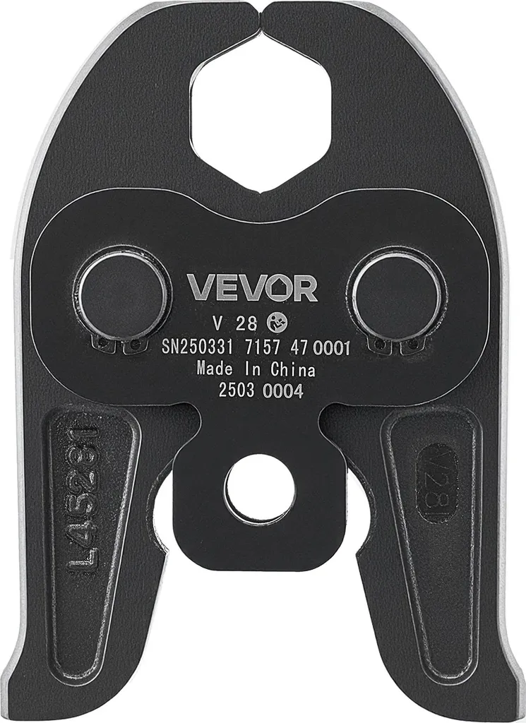 Ganascia V28 VEVOR per Acciaio Inox: Crimpatura 28mm senza Fughe