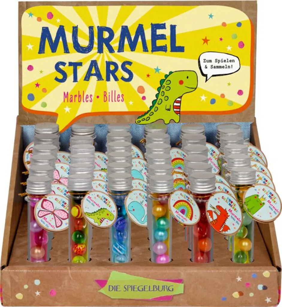 Coppenrath TA Murmel Stars - Coffret de 6x6 Billes Colorées Réf 21915