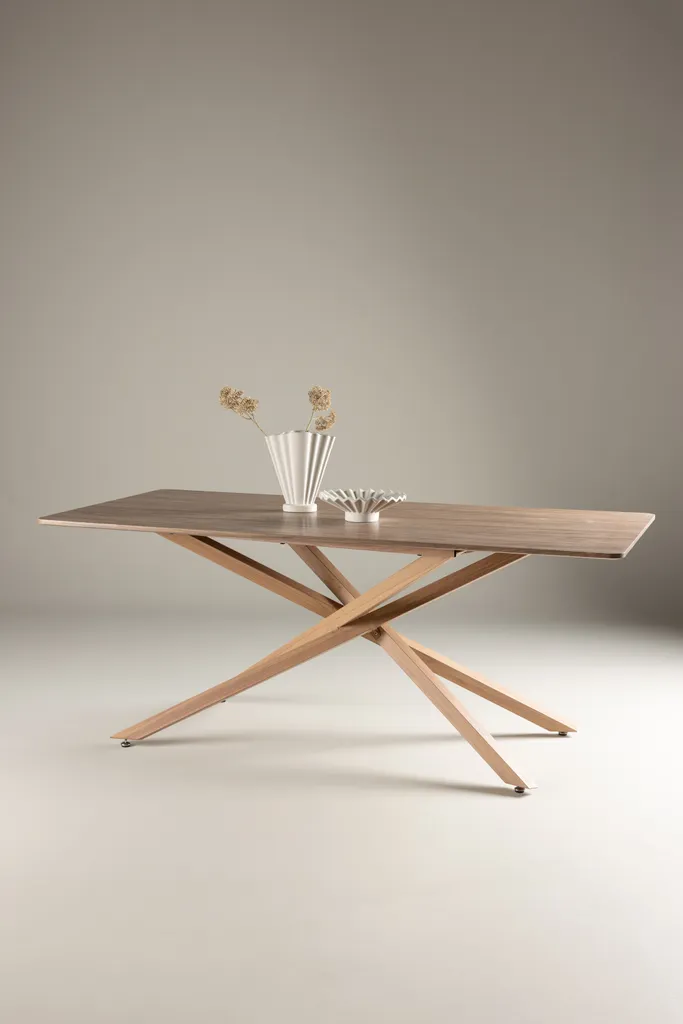 Table Piazza 180 cm mocca, la solution gain de place pour 6 convives - 9