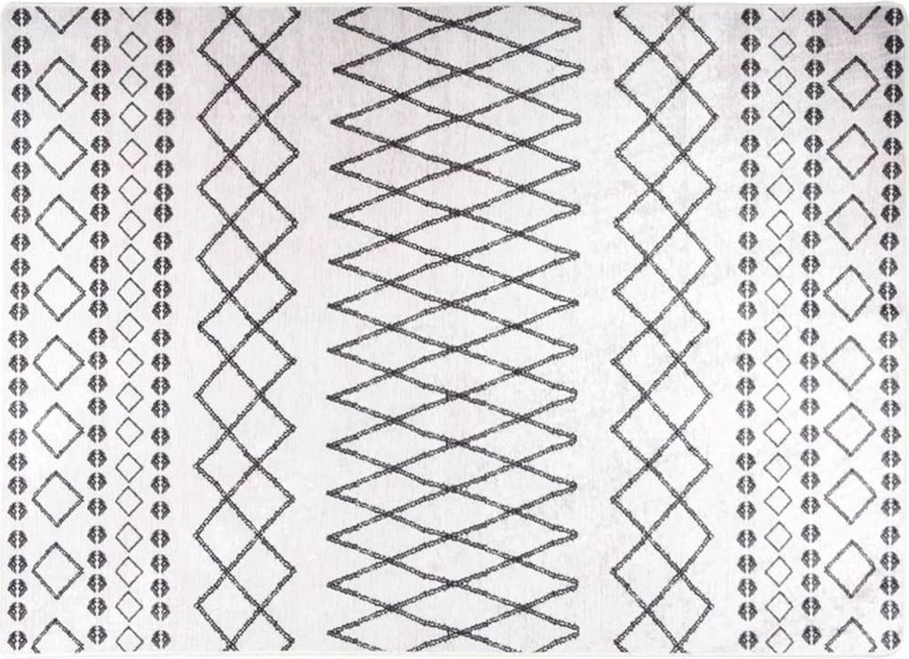 "2026 MODERNE"Teppich - hochwertigem design - für Wohnzimmer, Schlafzimmer, Waschbar Schwarz und Weiß 120x180 cm Rutschfest - Designerteppiche CC...