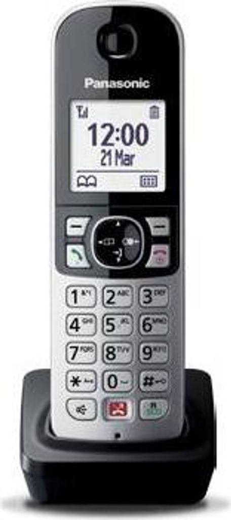 Panasonic KX-TGA685EXB Telefono DECT Cordless Nero per Immagine del prodotto 
