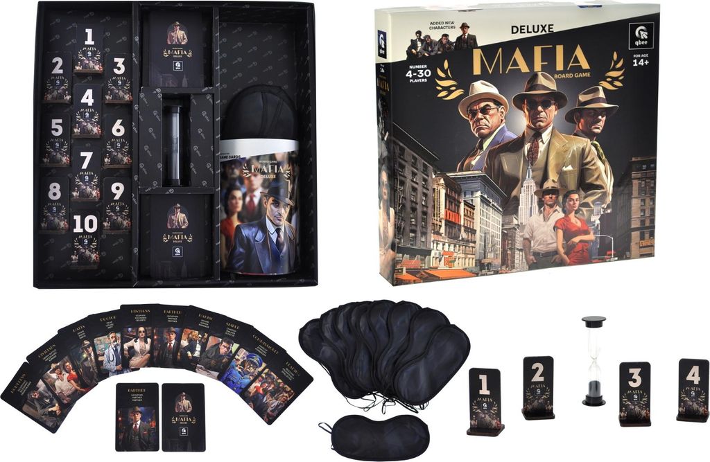 Qbee  Gra Planszowa Deluxe Mafia Deluxe Z Klepsydrą, Zdjęcie produktu 
