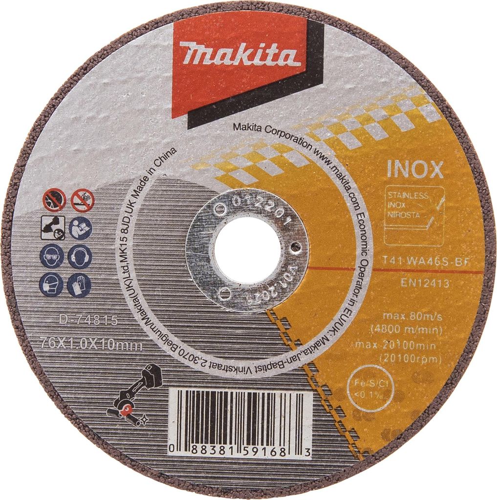 Rezný kotúč na oceľ MAKITA D-74815-5 Obrázok produktu 