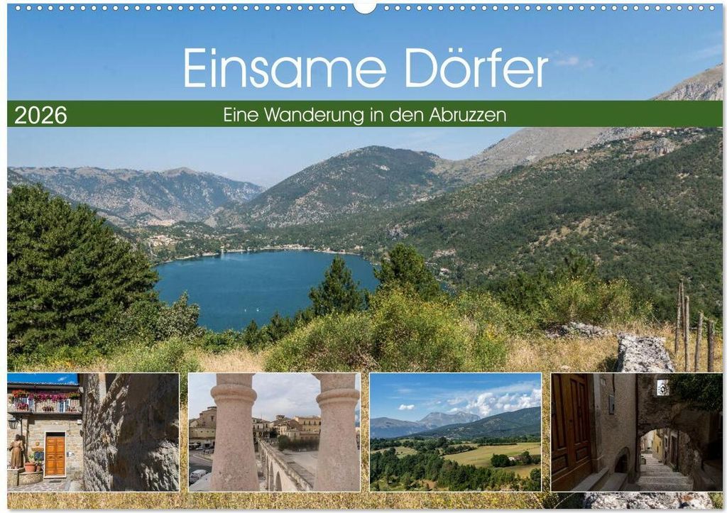 Einsame Dörfer - Eine Wanderung in den Abruzzen (Wandkalender 2026 DIN A2 quer), CALVENDO Monatskalender