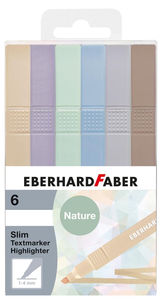 EBERHARD FABER Textmarker Slim natural shades 6er Etui Produktbild 