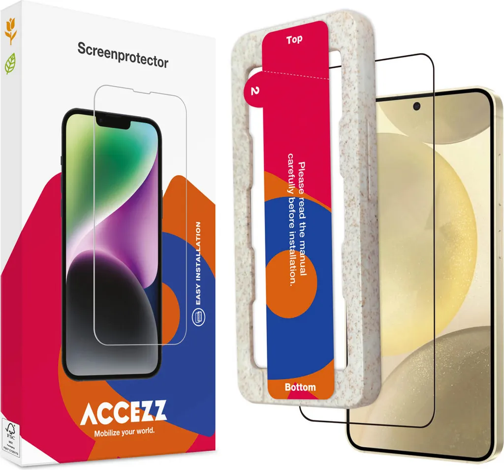 Vetro Temperato Samsung Galaxy S25 Plus Accezz Full Cover con Applicatore