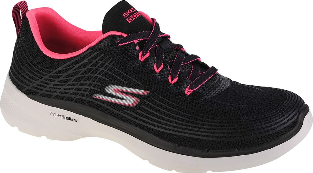 Skechers Schuhe GO Walk 6 Stunning Glow, 124554BKHP