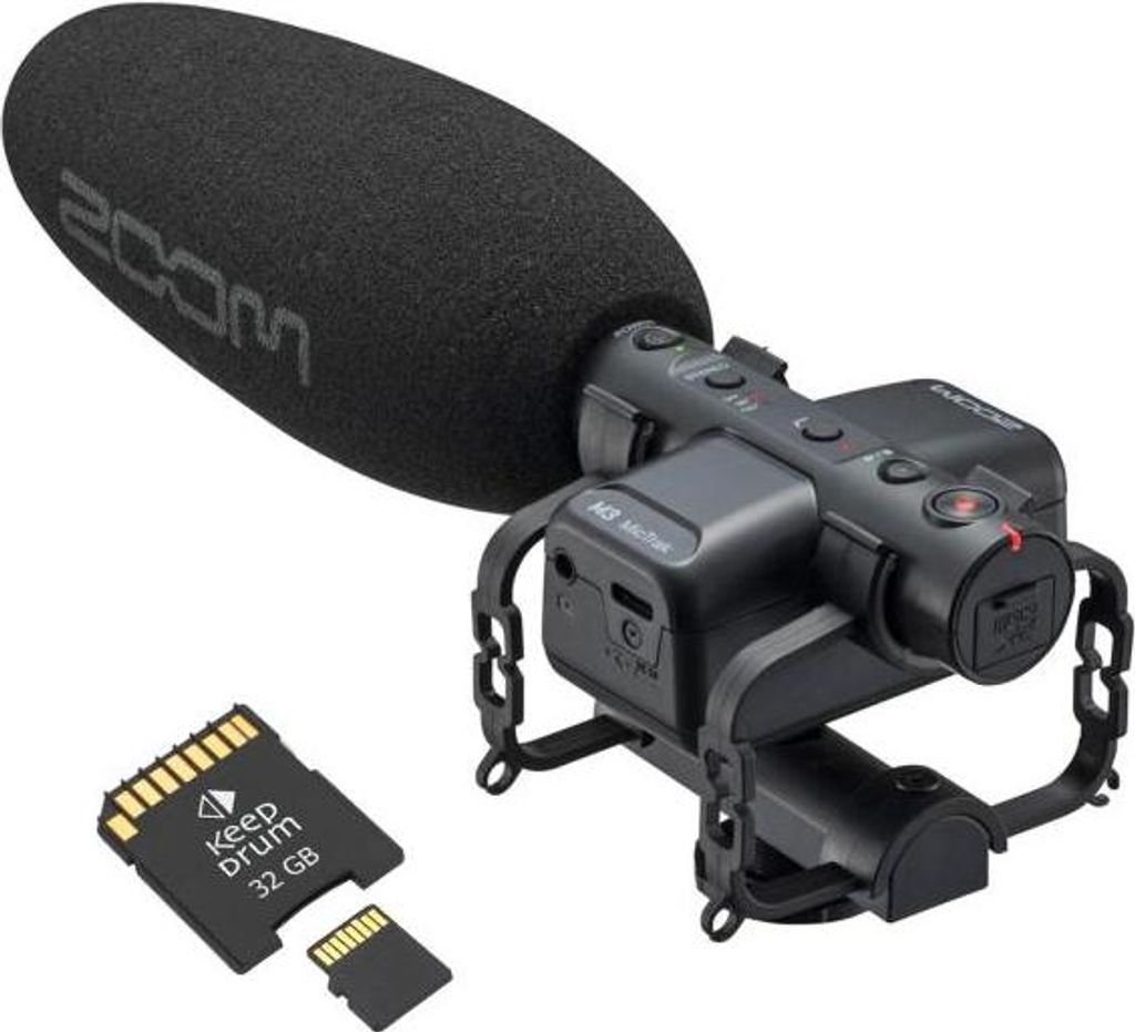 Zoom M3 MicTrak Stereo Audio Recorder mit SD-Karte