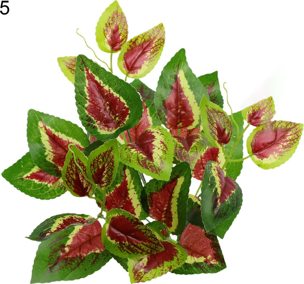 Klare Textur künstliches Blatt Fadeless plastisches Blumenarrangement Simulationsanlage Wohnkultur-5