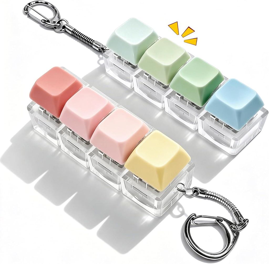 2 Stück Tastatur Fidget Spielzeug,Stressabbau,Fidget Produktbild 