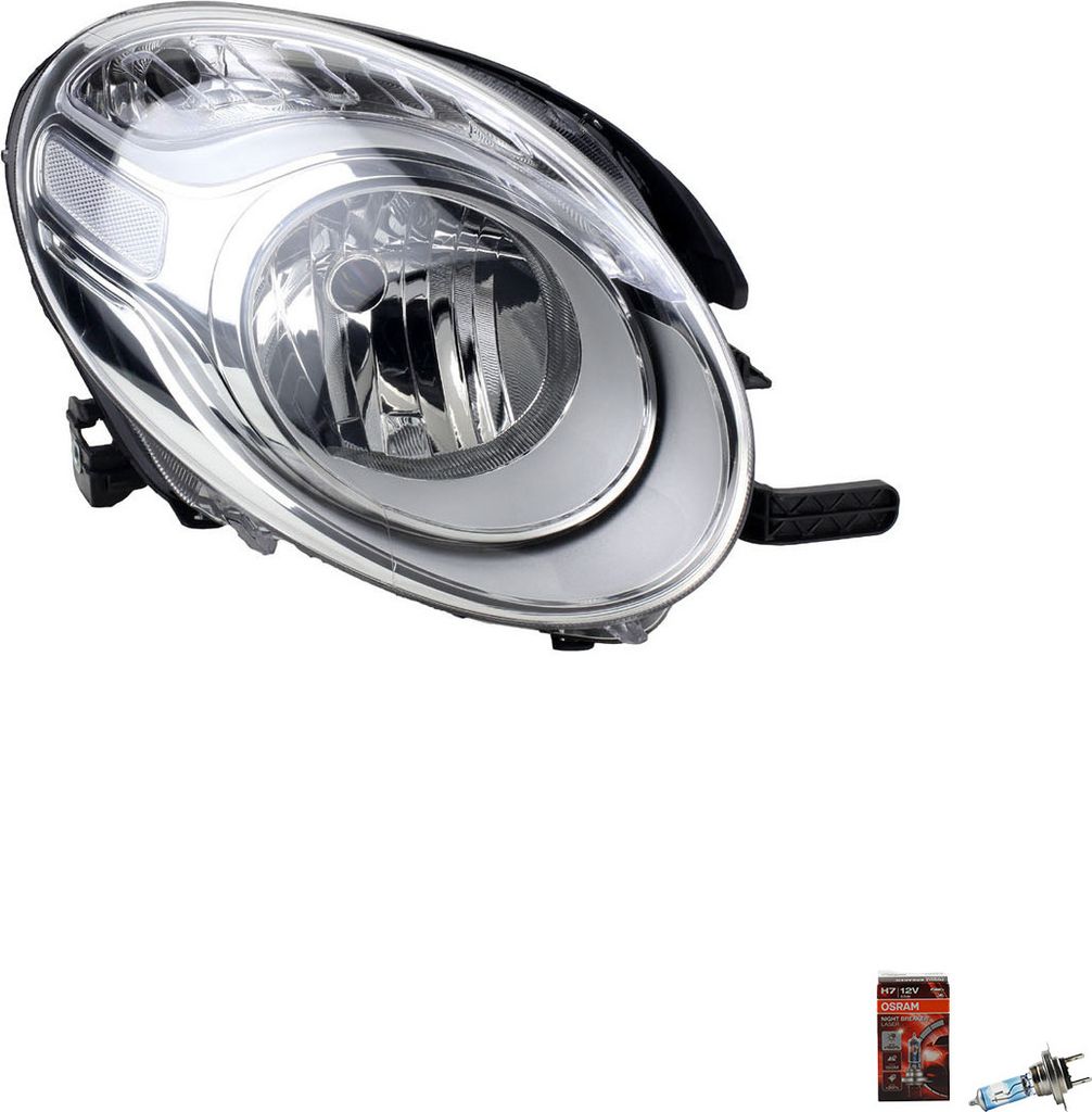 Johns, Scheinwerfer + Osram Night Breaker Laser passend für Fiat 500L 09/12- Rechts 51883592 0000051883592