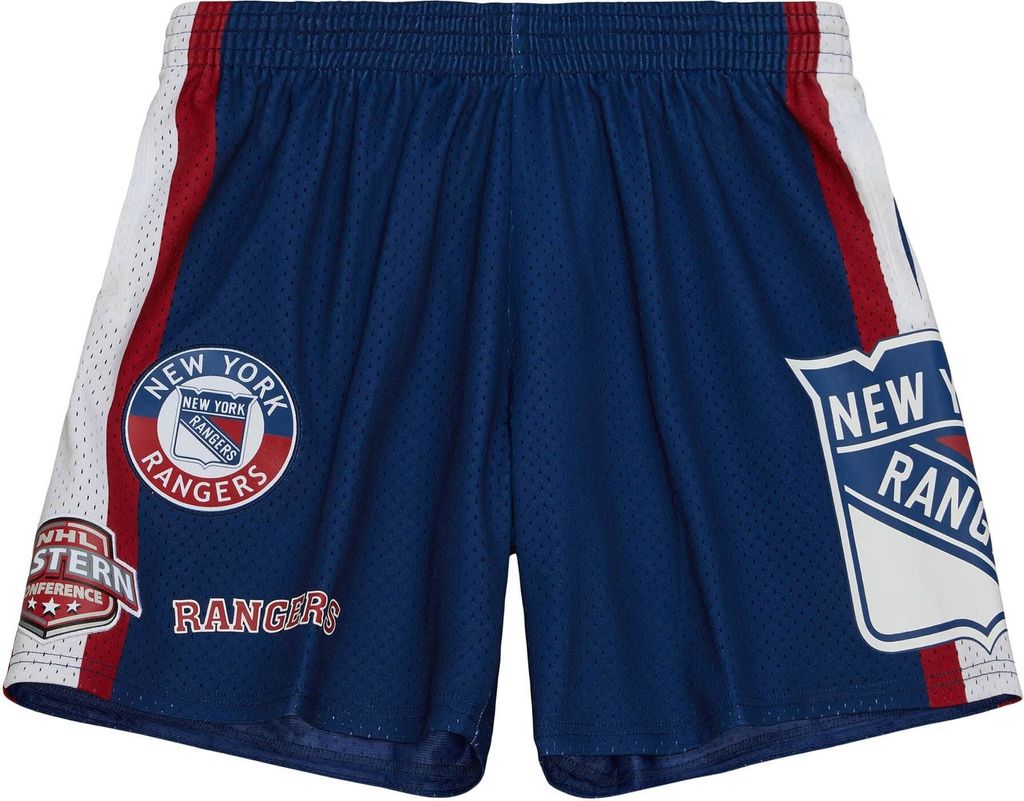 M&N NHL New York Rangers Hometown Basketball Shorts - S
