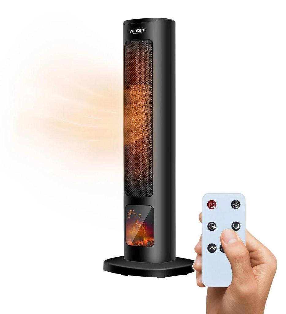 Riscaldatore elettrico a torre Wintem, 800/2000 W, con Immagine del prodotto 