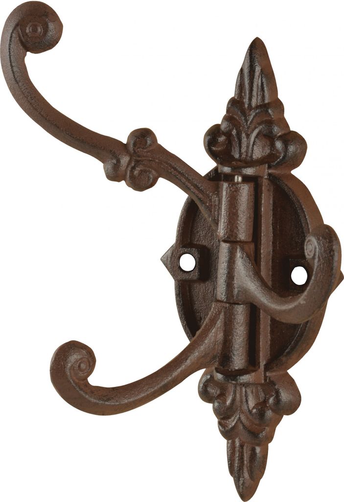 Esschert Design Haken drehbar antikbraun L; LH214 Produktbild 