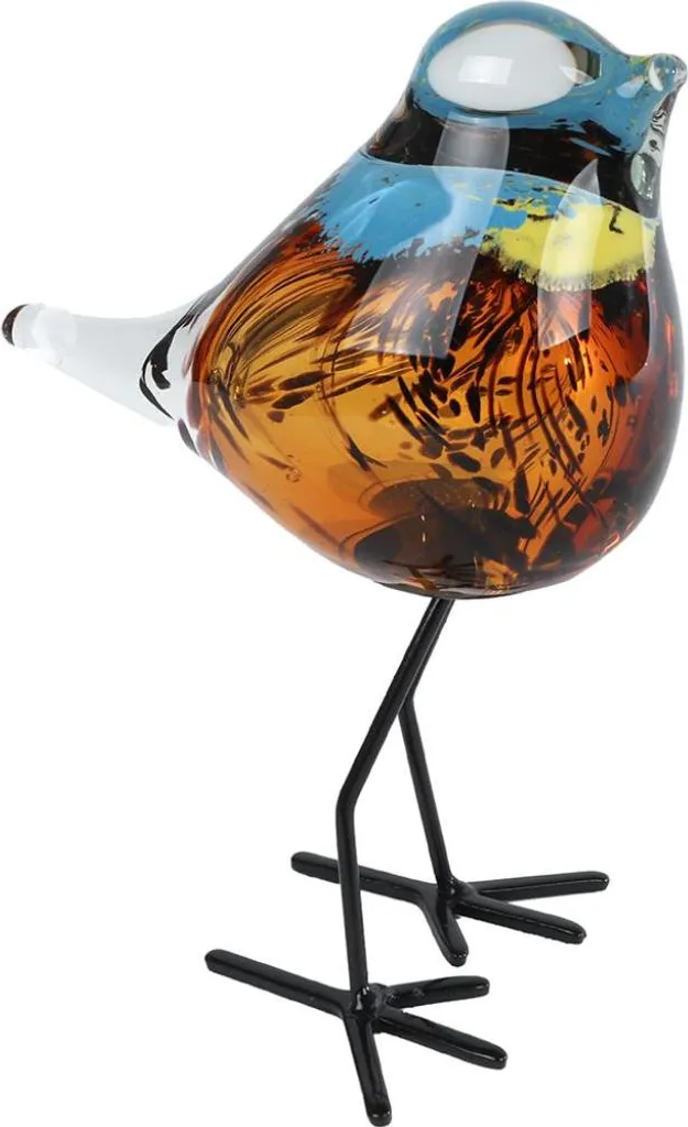 Décoration de Table Oiseau en Verre - Idée Cadeau Design et Originale