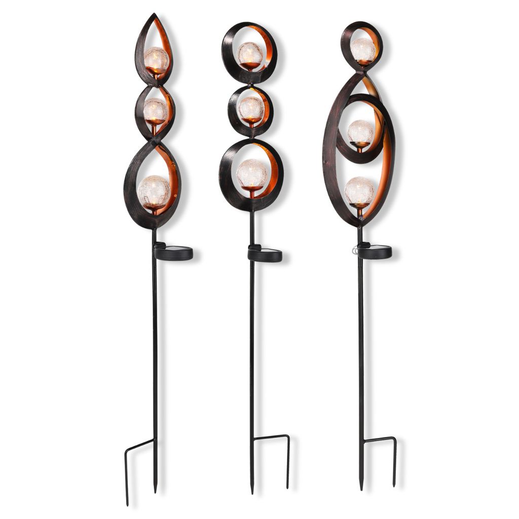 SolarLeuchtenSet mit Glaskugel 3erSet Kaufland.de