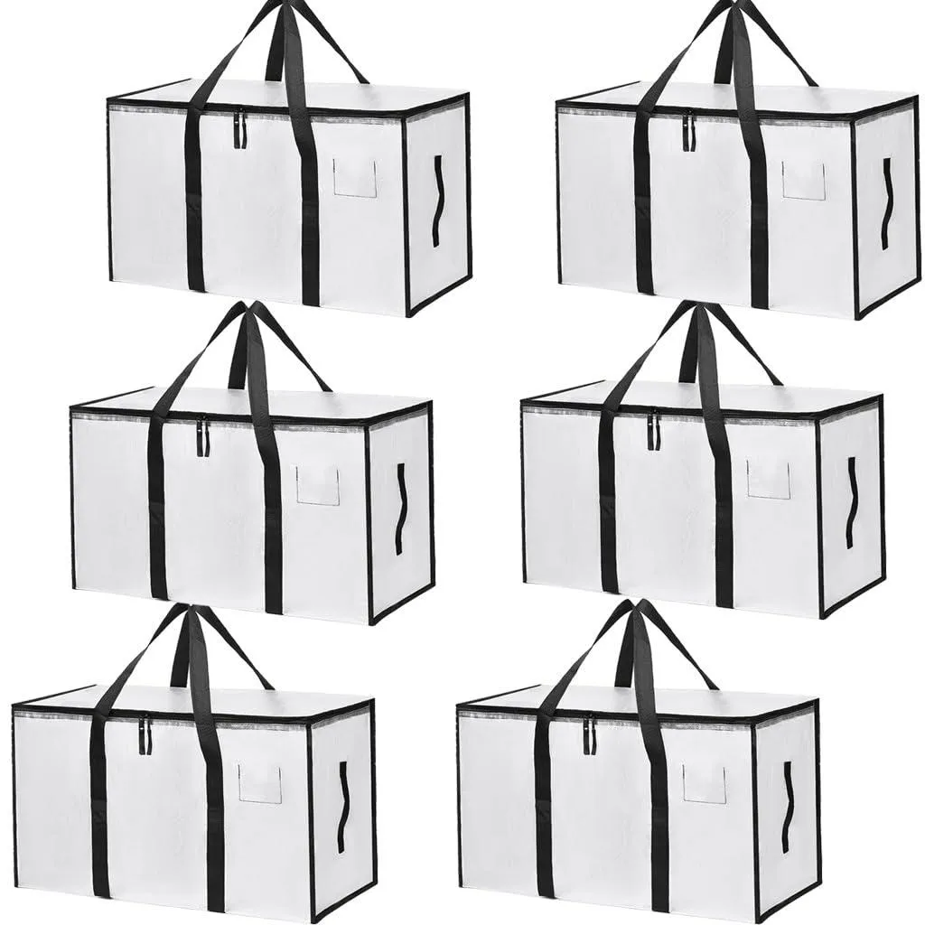 Carton de Déménagement Souple et Organiseur de Placard 91L - 6 Pcs