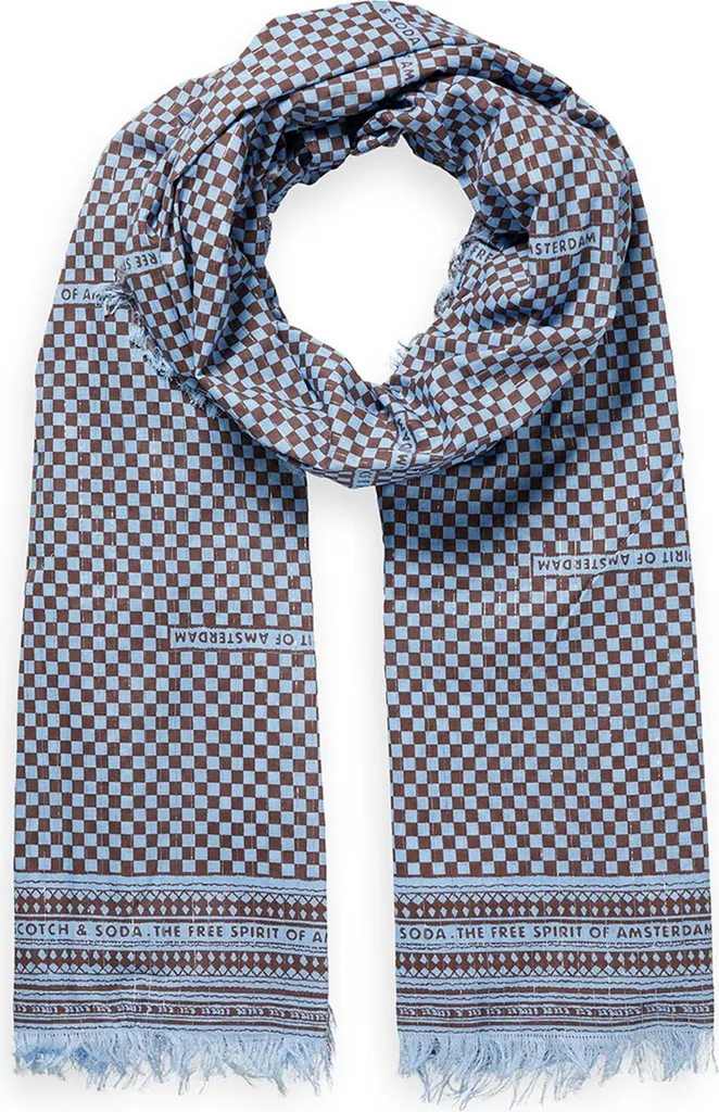 Sciarpa Sarong Scotch & Soda Open Brown - Accessorio Viaggio Cotone