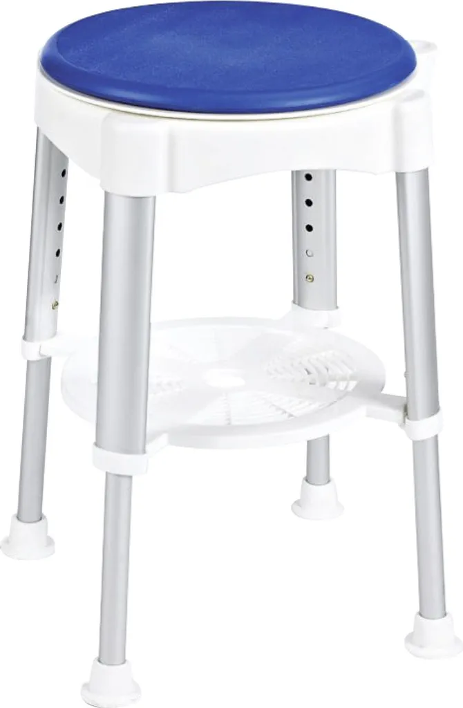 Évitez les chutes : Tabouret de douche pivotant ajustable et sécurisé