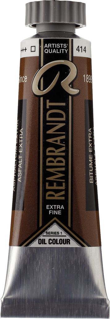 Rembrandt Ölfarbe Tube 15 ml Asphalt 414
