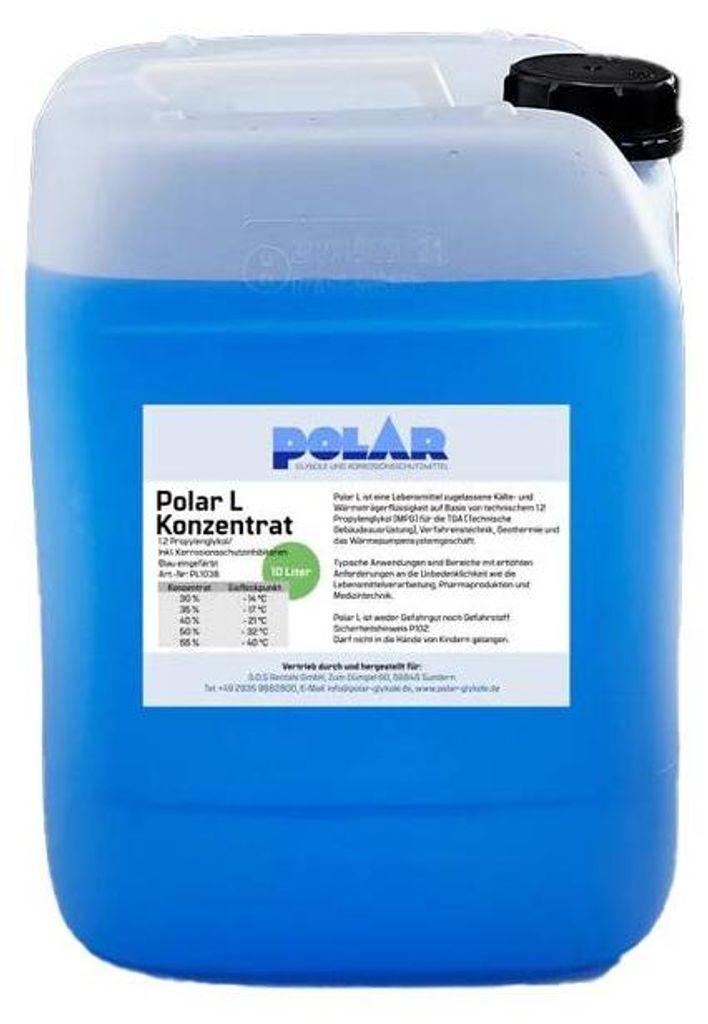 Polar L-MPG Glykol Frostschutzmittel, Propylenglykol 100% Produktbild 