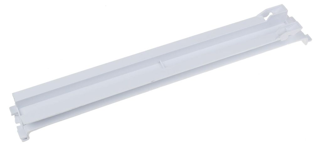 A white, elongated product on a white background.