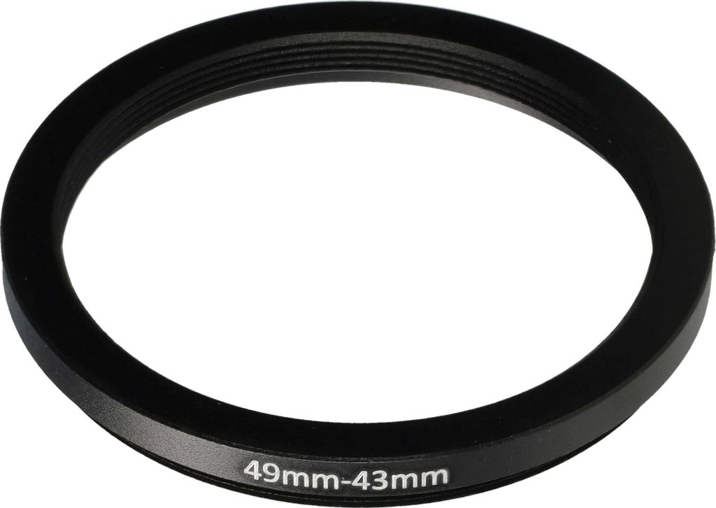 vhbw Step-Down-Ring Adapter 49 mm auf 43 mm für Kamera Produktbild 