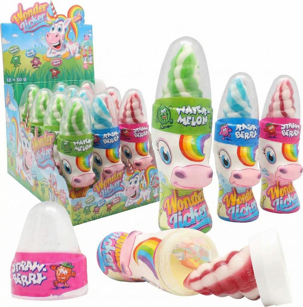 Zobrazenie Kompletný Unicorn Wonder Licker, lízatko, 50 g s Obrázok produktu 