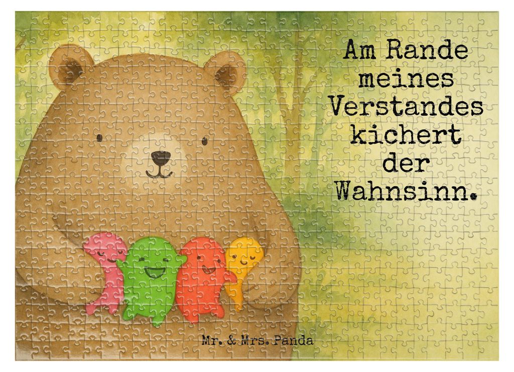 Mr. & Mrs. Panda Puzzle Bär Gefühl Design 551 Teile - Weiß - Geschenk, Legespiel, 1000, 500, 2000, Wahnsinn, Durchgedreht, Teddy, 300, Verrückt