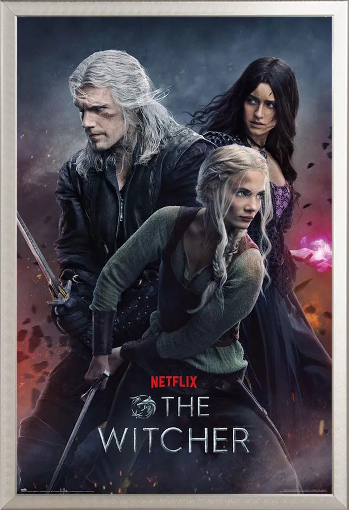 Regalo Perfetto The Witcher: Poster S3 Incorniciato Alluminio Shinsuke