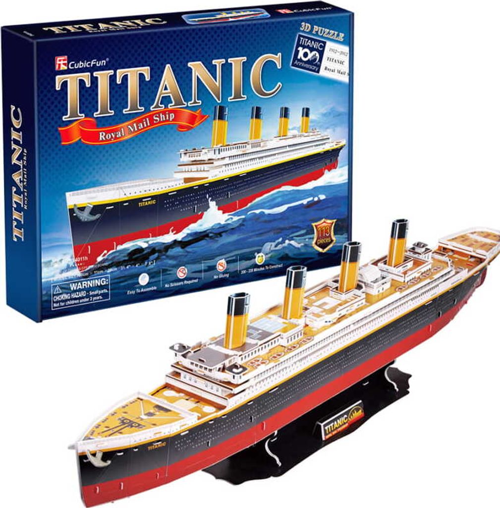 CUBICFUN Titanic 3D-Puzzle (groß) 113 Teile
