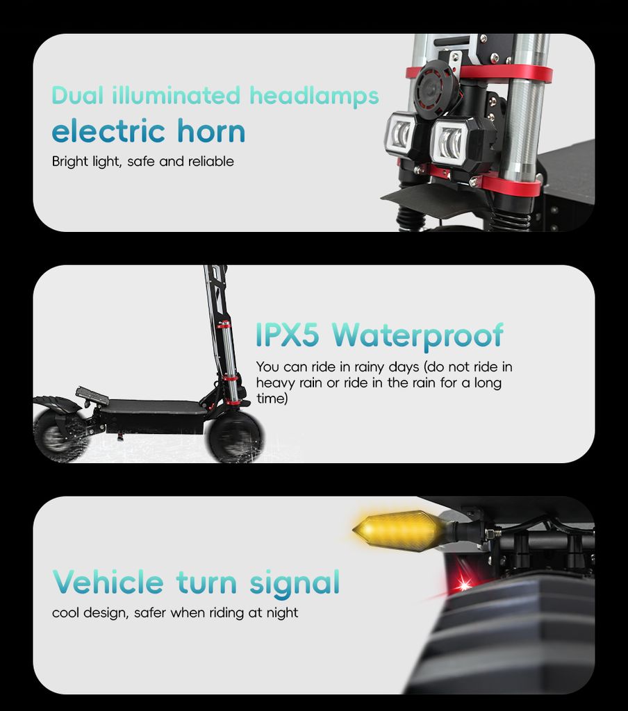 DUOTTS K8Elektroroller E-Scooter E-roller 12 Zoll Off-Road Produktbild 10
