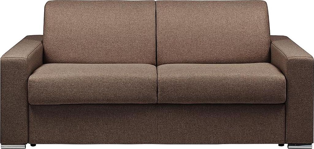 Vente-unique CALITO, Sofabett, Wohnzimmer, Schokolade, Braun, 3 Sitz(e), Stoff, Stoff