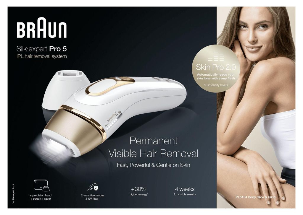 Épilateur à lumière pulsée Braun Silk-expert Pro 5 PL5154 Image du produit 