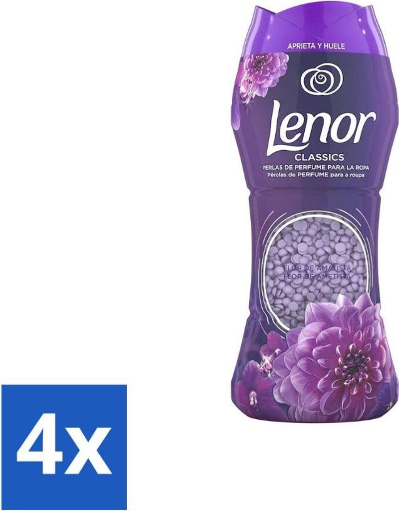 Lenor Unstoppables – Duftverstärker – Amethyst – 210 g - Vorteilspack - 4 Stücke