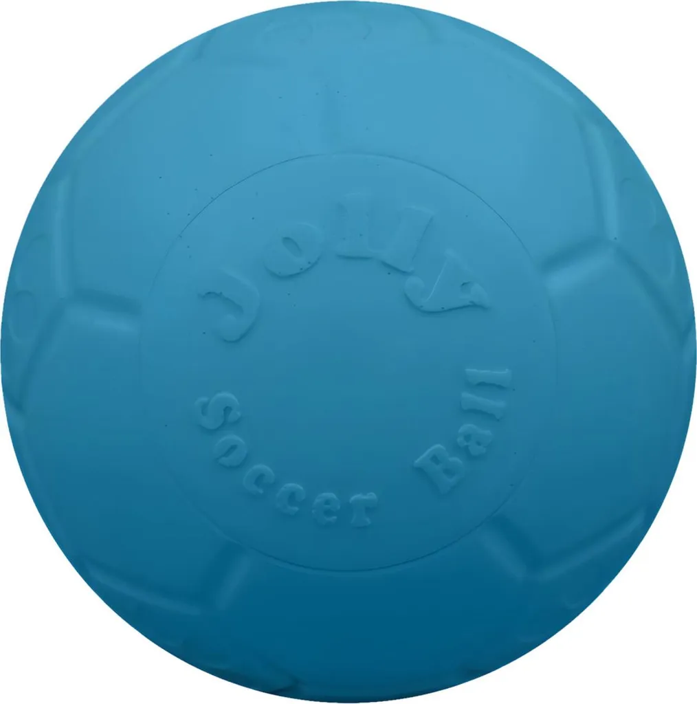 Ballon de Foot Increvable pour Chien Jolly Pets Soccer Ball Bleu 20 cm L