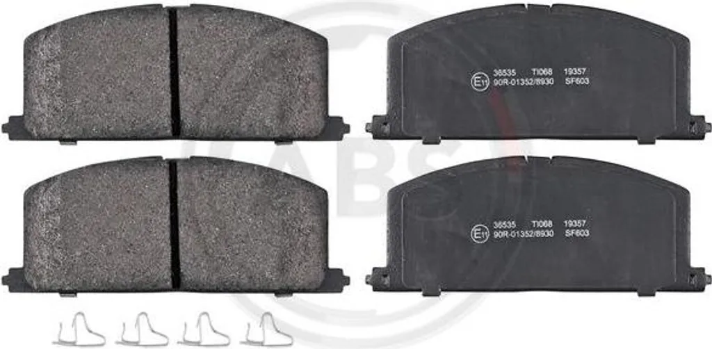 Plaquettes de frein silencieuses A.B.S. 36535 pour Toyota Starlet P9