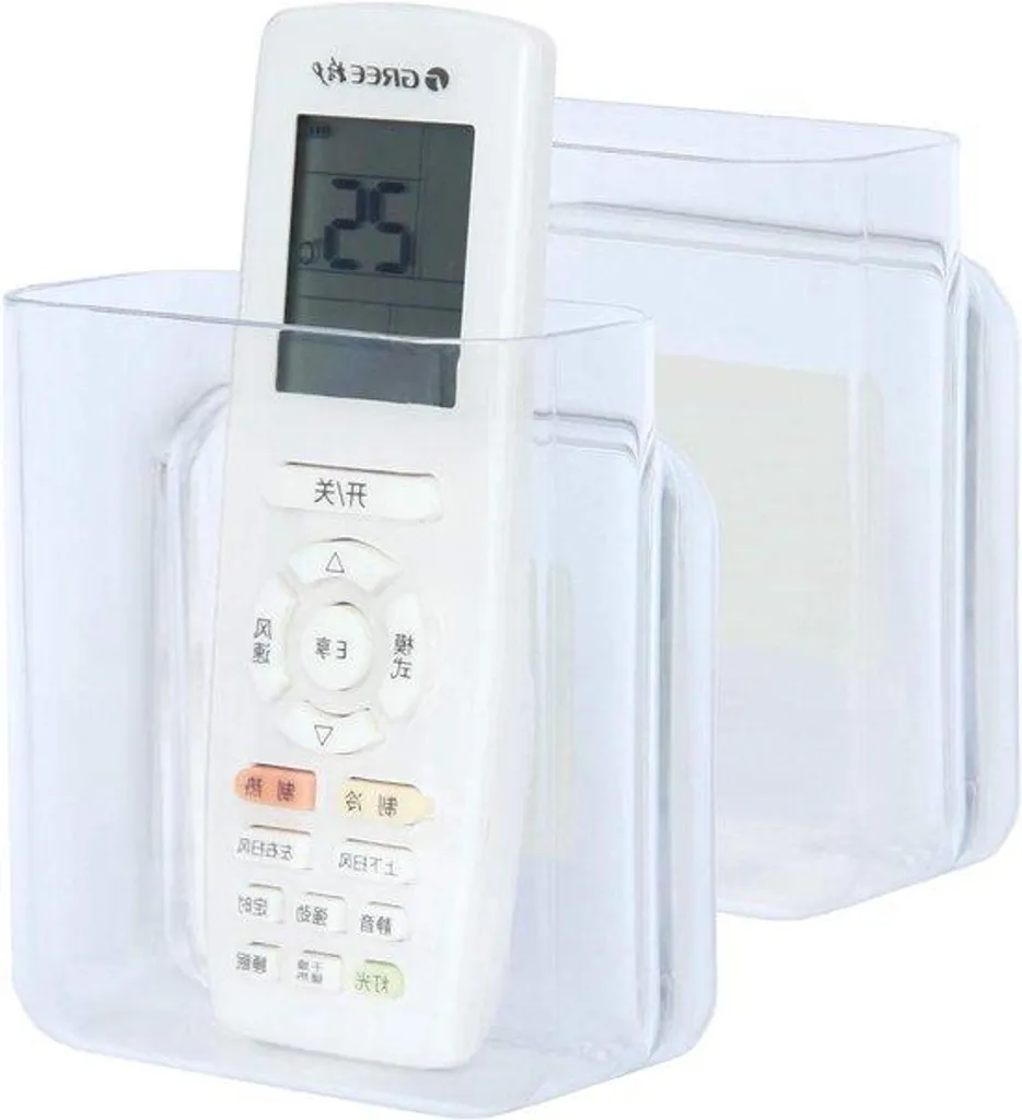 Support télécommande sans perçage mural - Pack de 2 boîtiers adhésifs