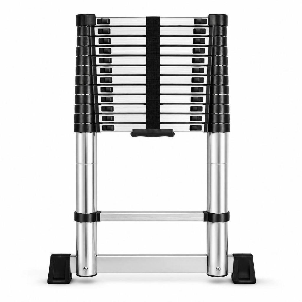 Drabina Teleskopowa Składana 3,8 m 13 Szczebli 150 Kg Zdjęcie produktu 