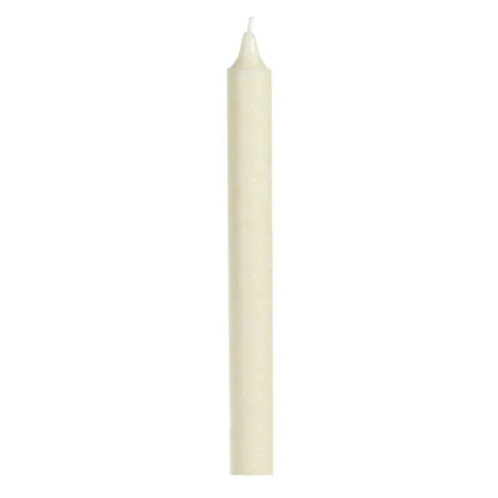 Bougie anti-coulure stéarine ivoire 22x210 mm lot de 24 longue durée