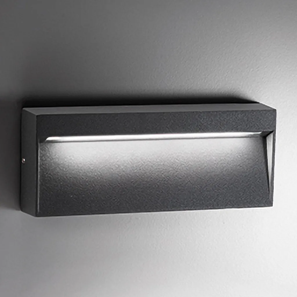 Luminaire Mural Extérieur LED Design Moderne Gris Anthracite 8.5W Slim