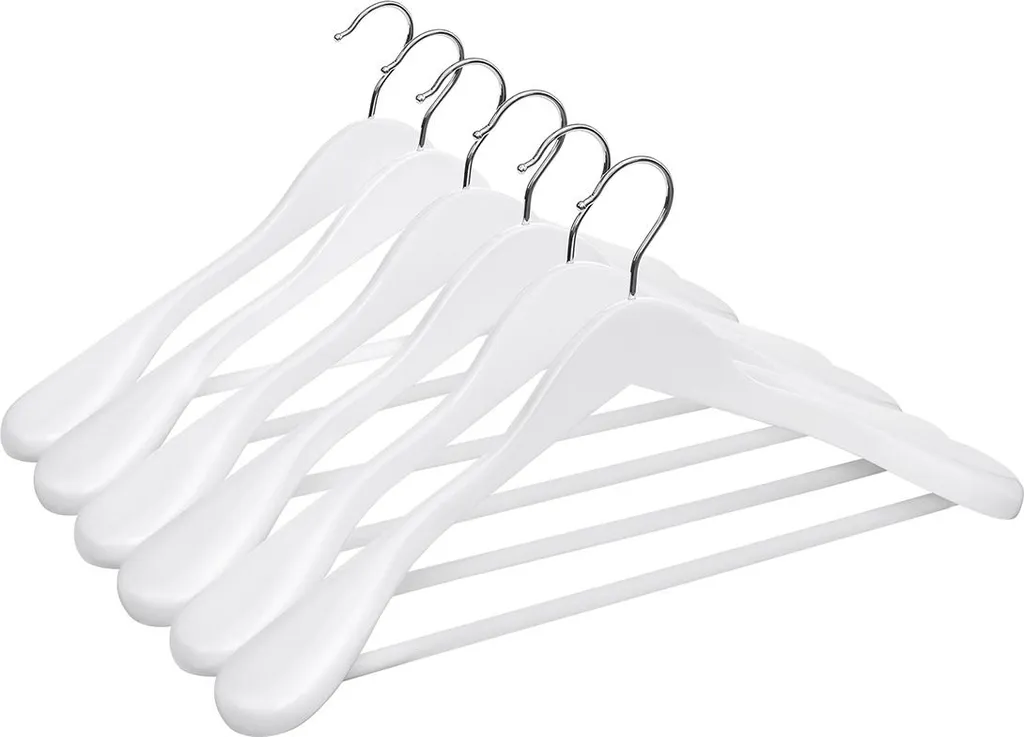 Lot de 5 cintres larges porte-manteaux ergonomiques pour dressing chic