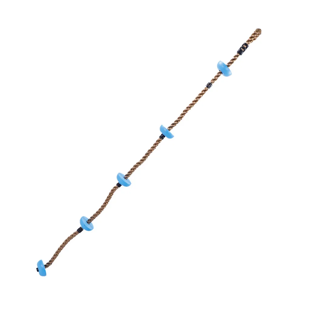 Corde à grimper disco avec disque d'escalade robuste pour enfants de 2m