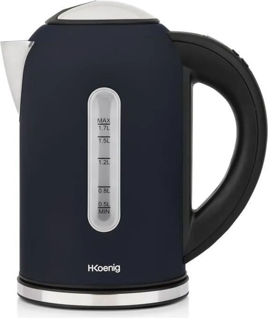 Bouilloire Hkoenig 2200 W 1,7 L - Théière Électrique Sans Fil en Acier