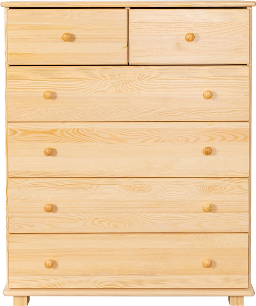 Kommode Massivholz 019 - 122 x 100 x 47 cm (H x B x T)
