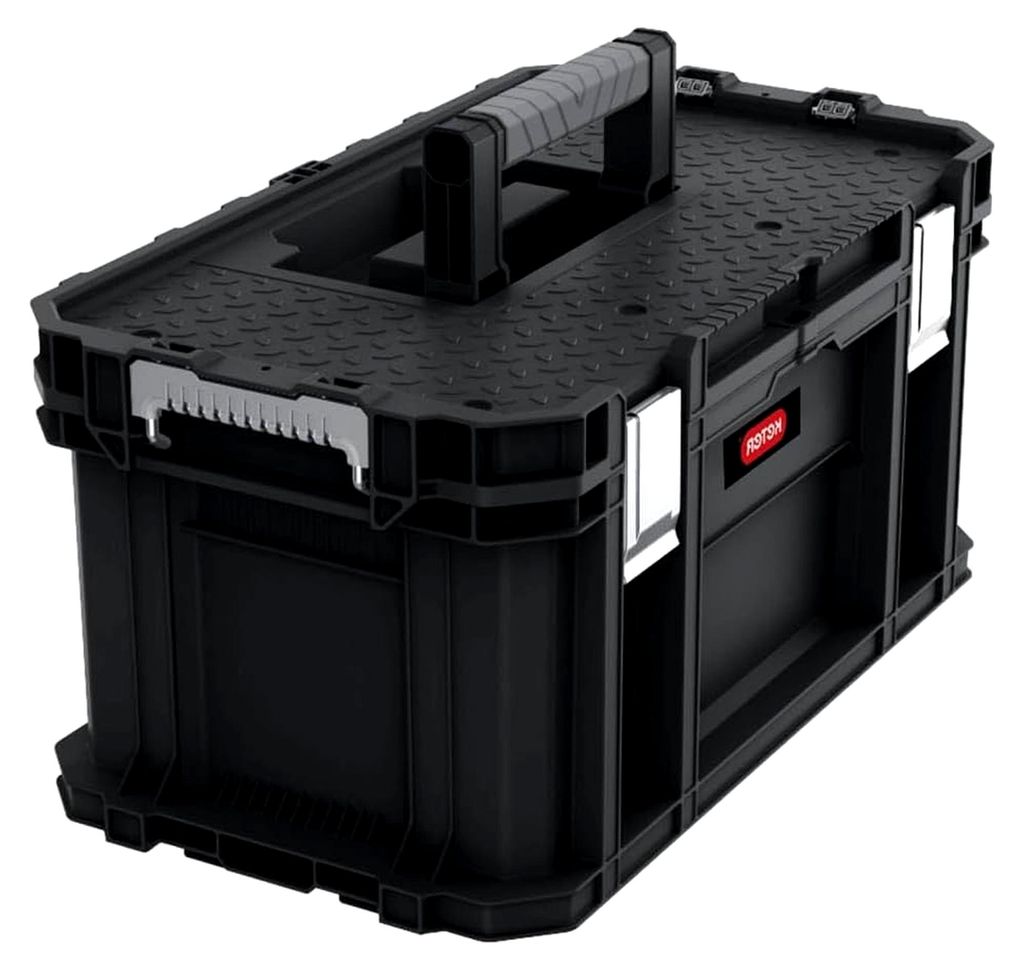 Werkzeugkasten, 54x31,2x27,5 cm, mit herausnehmbarem Einsatz, stapelbar, extra robust