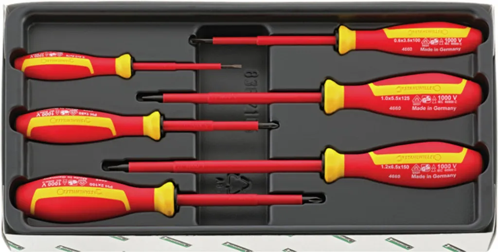 Stahlwille 96469515 Jeu de tournevis VDE 4695 isolés pour électricien