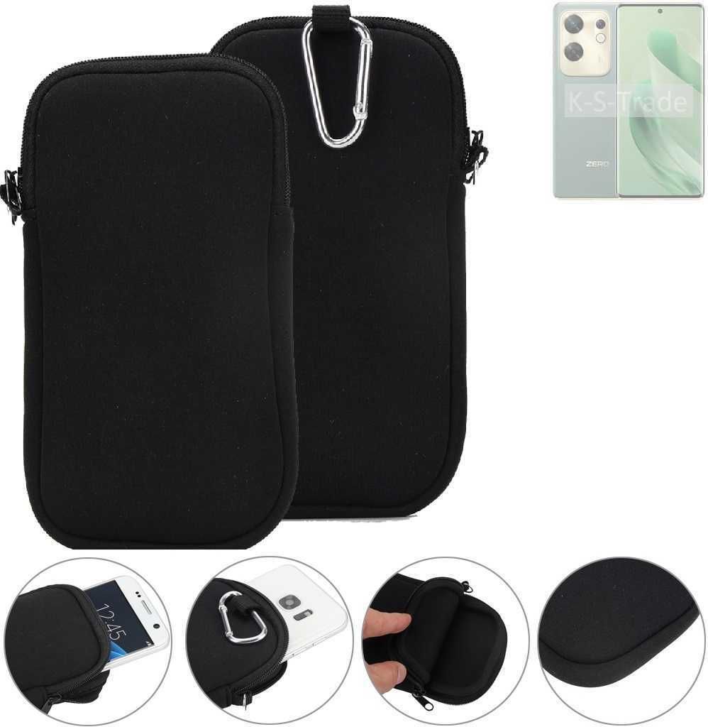 K-S-Trade Neopren-Hülle Handyhülle kompatibel mit Infinix Zero 30 4G Schutzhülle Neoprenhülle Sleeve Schutz-Hülle Gürtel Tasche Case Holster
