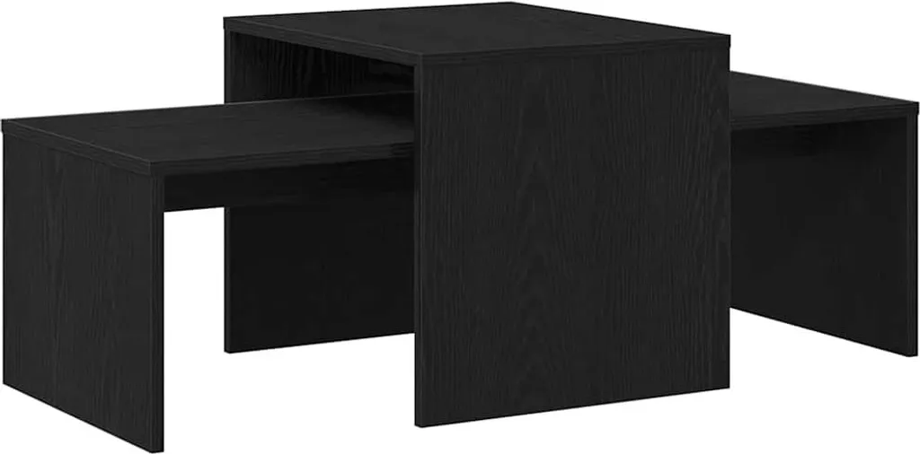 SYFAX™ Luxury Nesting Tables Rovere Nero 100x48cm | Arredo Premium